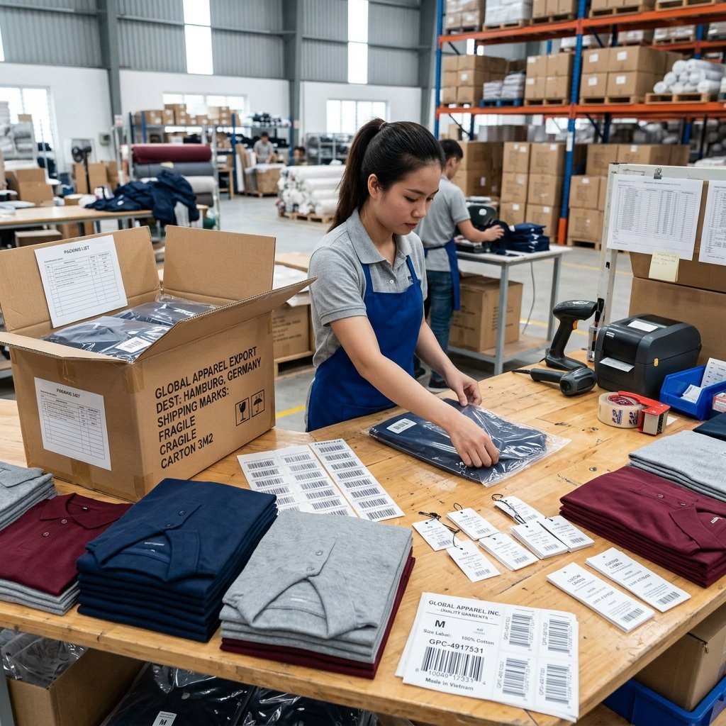 Export packaging at MIH Textile